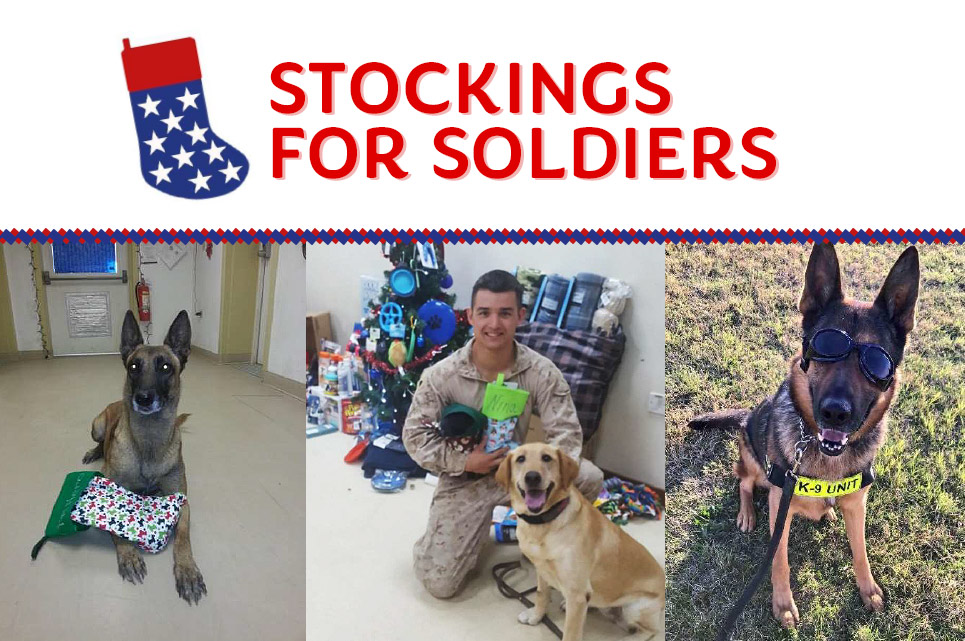 Stockings for K9 Soldiers – November Donations